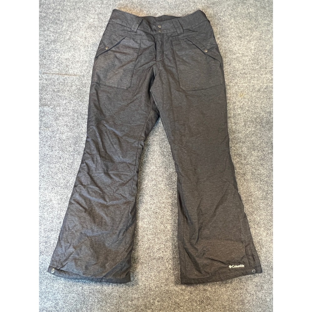 Columbia Omni-Heat Gorpcore Ski Snow Pants Black Thermal Womens Large